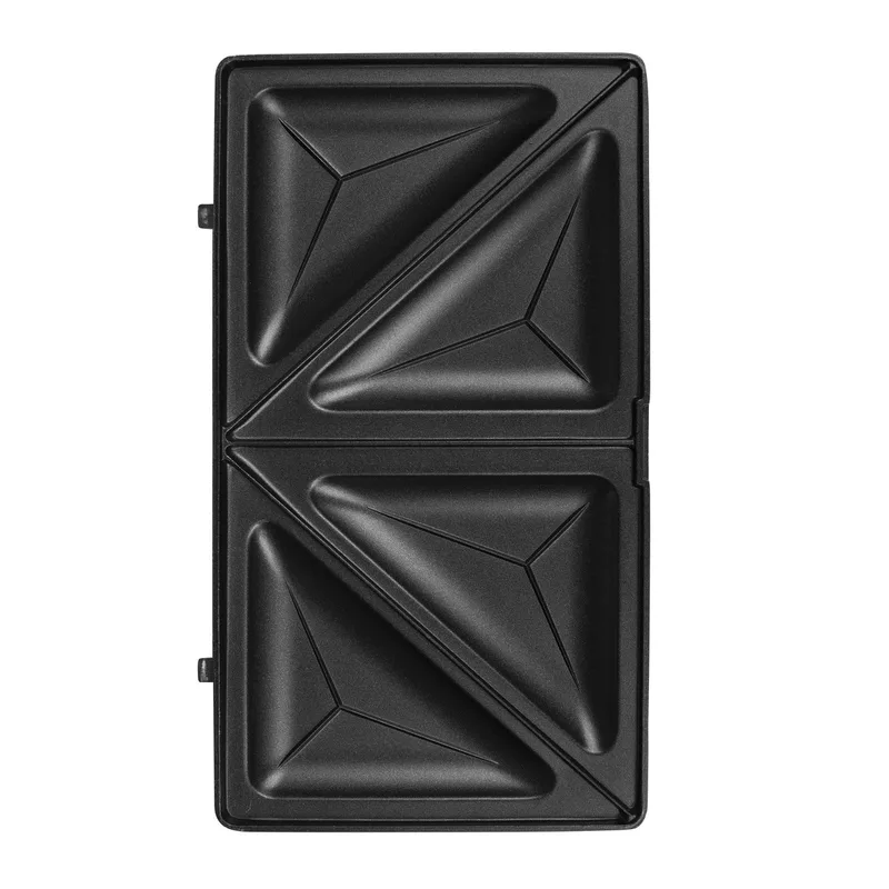 Tosti-ijzer SA-3070 - 3-in-1 met tosti-, grill- en wafelplaten - Anti-aanbaklaag - 800W - Zwart/RVS de Tristar en Rvs – photo produit