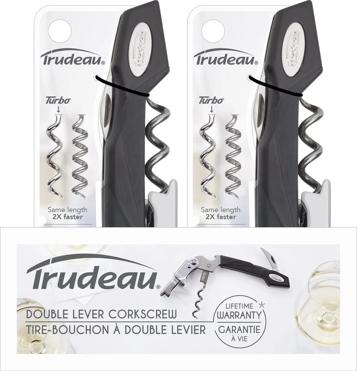 kurkentrekker - 2-traps van Trudeau in Zwart – productfoto