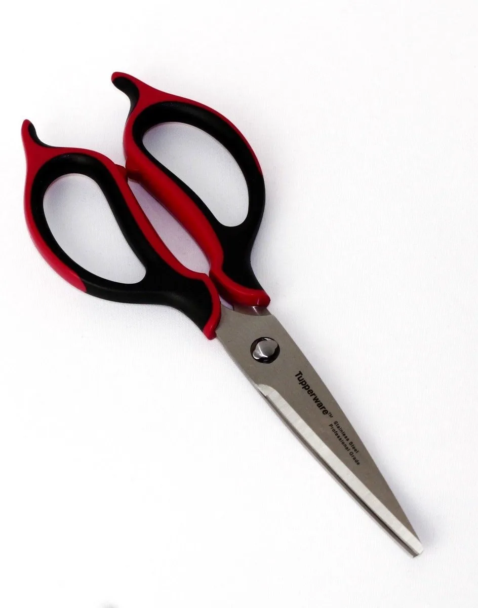 Ergonomische KeukenSchaar van Tupperware in Rood – productfoto