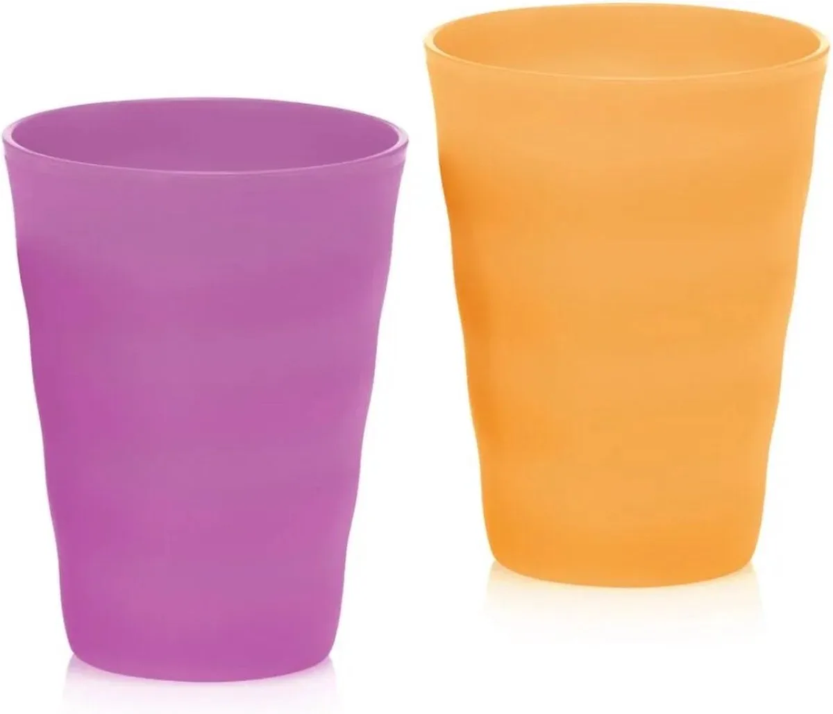 Fun bekers 2 stuks zonder deksel van Tupperware in Oranje, Paars – productfoto
