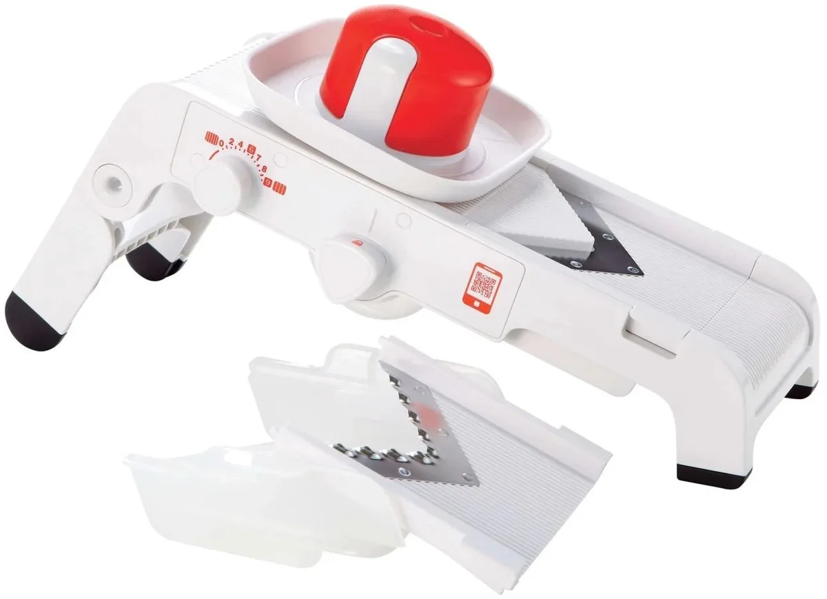 Mandoline van Tupperware in Wit-rood – productfoto