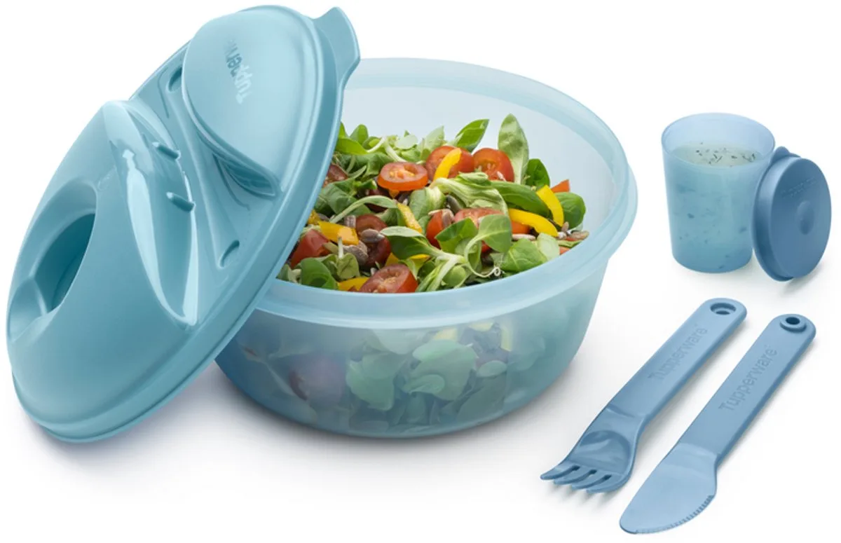 Store, Serve & Go Bowl 1.3 liter van Tupperware in Licht blauw – productfoto