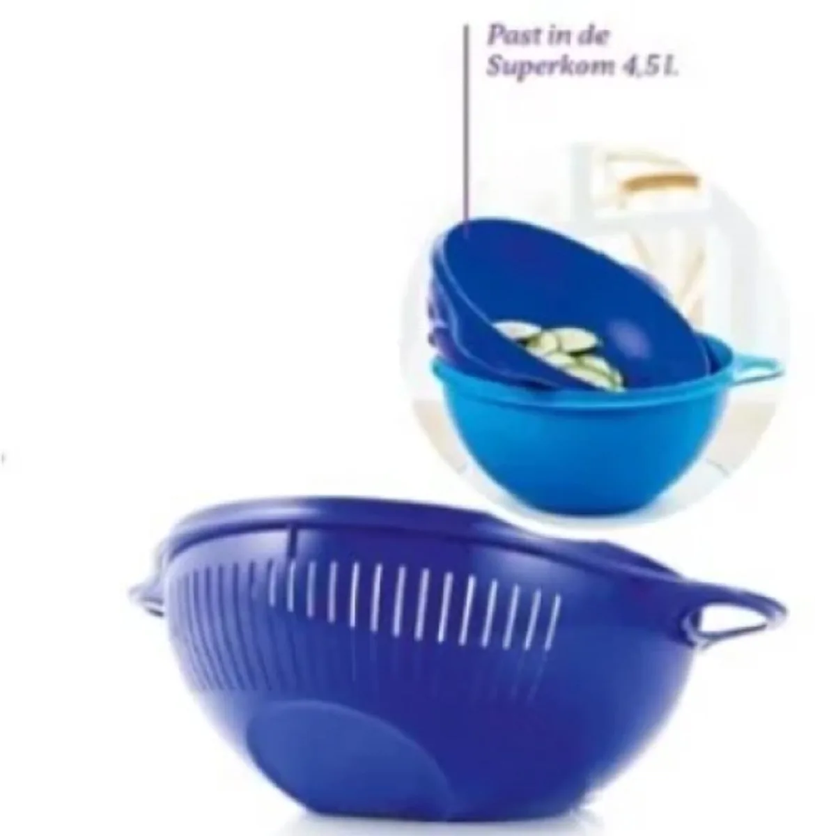 Superkom Vergiet by Tupperware in Pink-wit – product photo