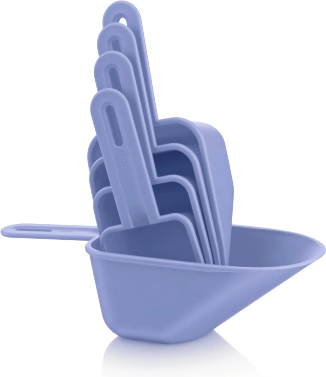 Tupperware 5-in-1 Schepjes - Maatschepjes Maatlepels de Tupperware en Bleu – photo produit