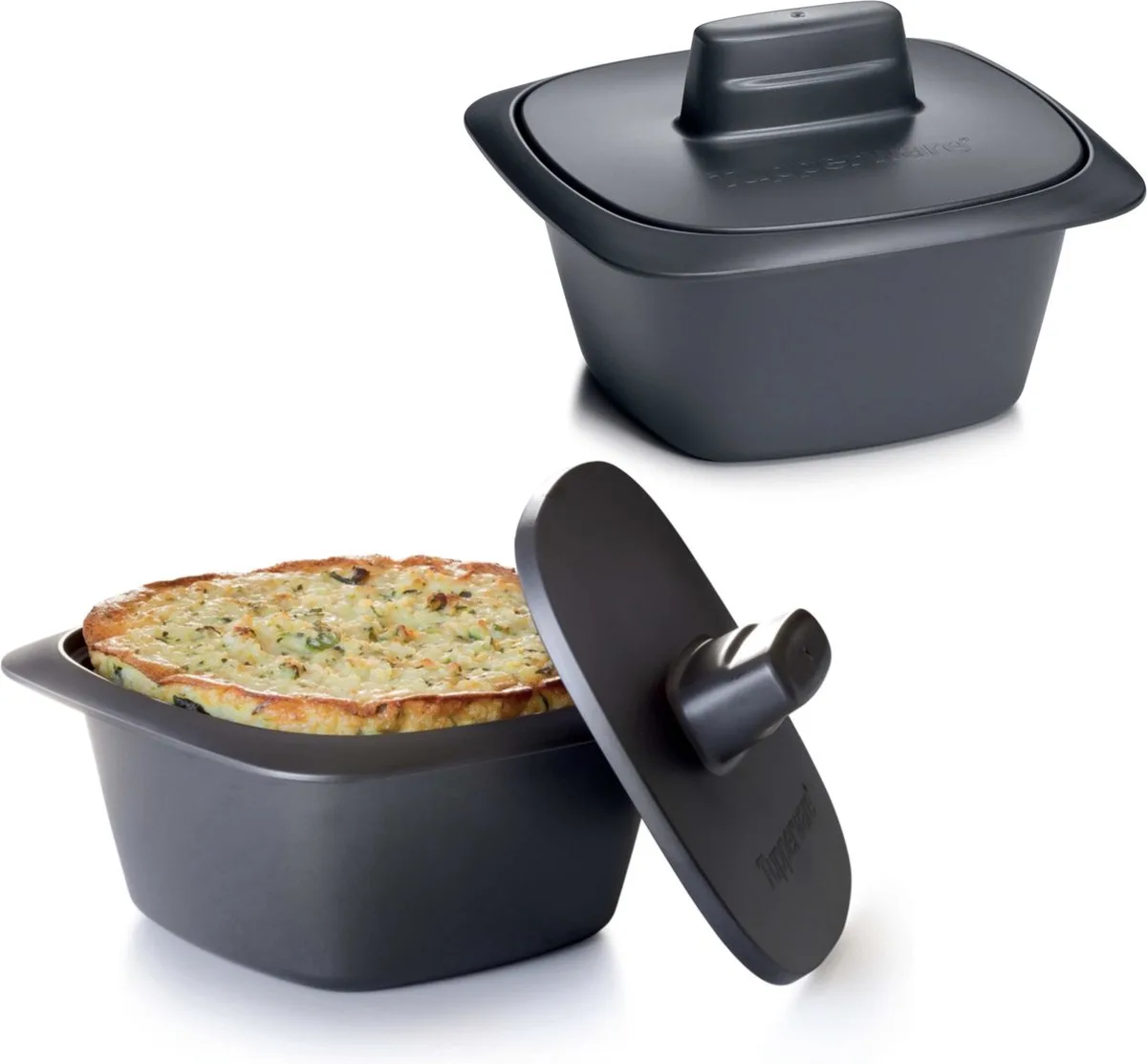 UltraPro Cocottes 500 ml (set van 2) van Tupperware in Zwart – productfoto