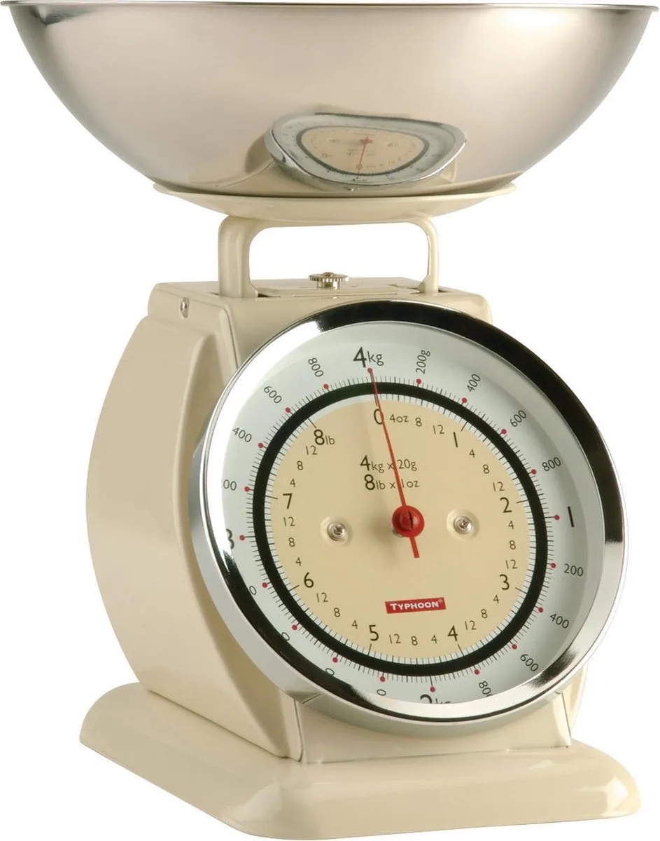 Bella Keukenweegschaal - Vanille - 4kg de Typhoon en Crème – photo produit