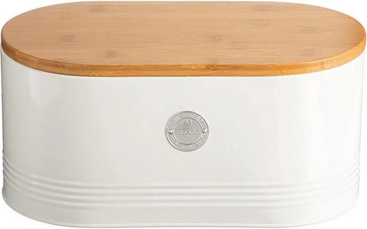 Living - Broodtrommel - 33.5x16x18cm van Typhoon in Gebroken Wit – productfoto