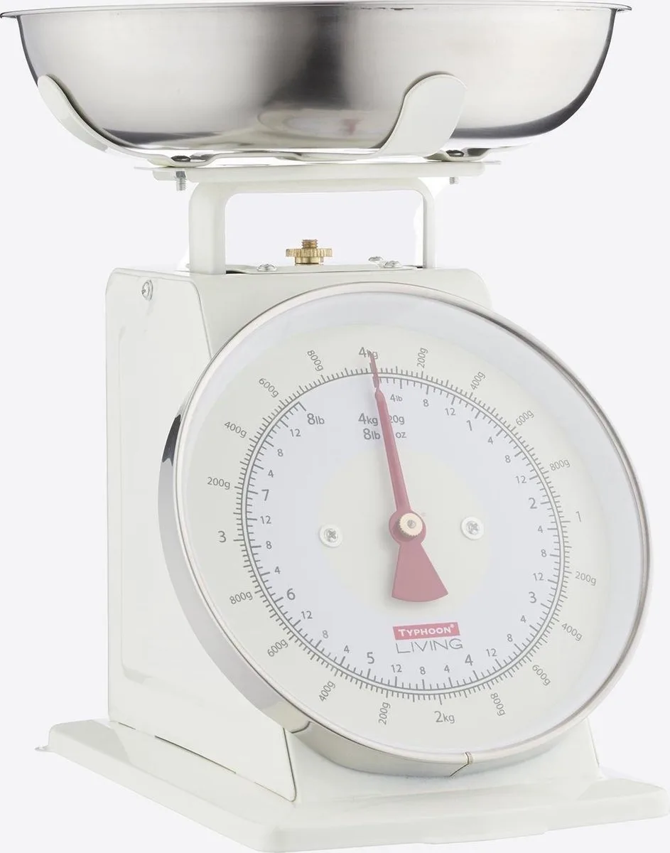 Living keukenweegschaal - 4kg van Typhoon in Gebroken wit – productfoto