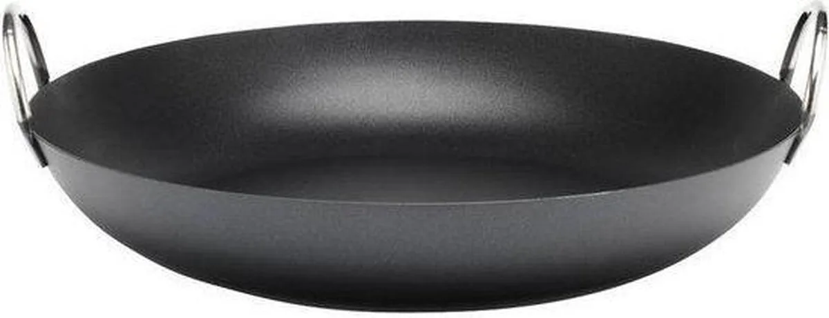Paella Pan - Anti-aanbaklaag - Ø 39 cm van Typhoon in Zwart – productfoto
