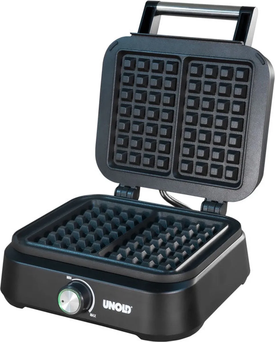 Brüssel Wafelijzer CoolTouch-behuizing van Unold in Zwart – productfoto