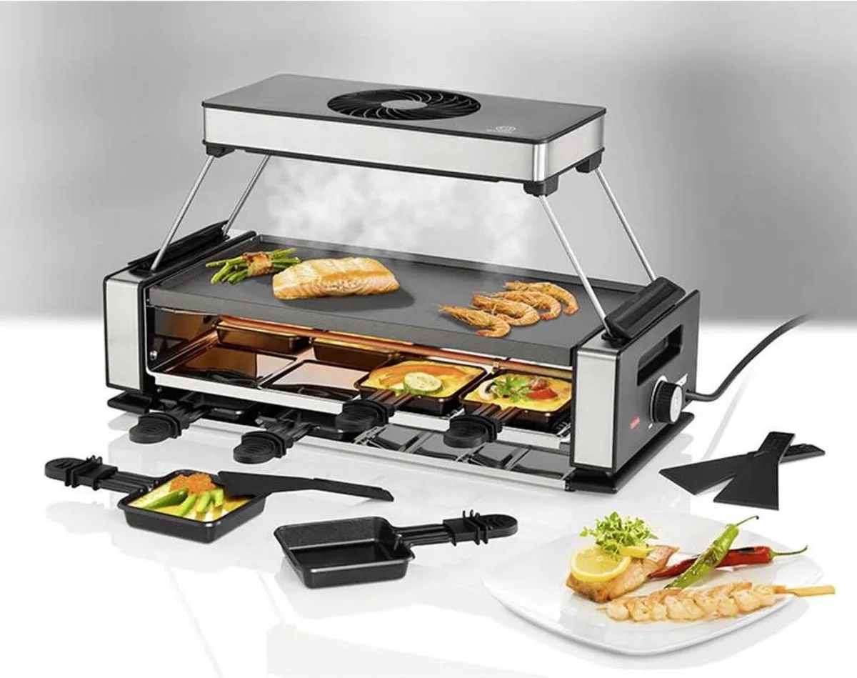 Gourmetstel - SMOKELESS - 8 personen van Unold in Rvs – productfoto