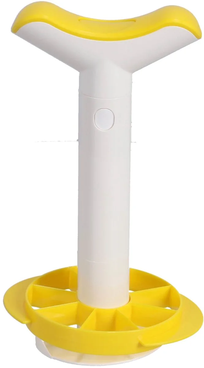 Ananassnijder & Partjessnijder 2-in-1 – Ananas Schiller en Ontkerner – Wit/Geel van Vacu Vin in Wit – productfoto