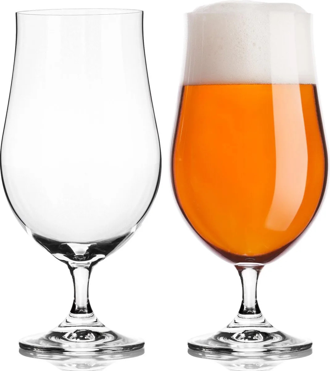Bierglazen Speciaal Bier - Op Voet - Set van 2 - Vaatwasserbestendig - 38 cl från Vacu Vin i Transparent – produktbild