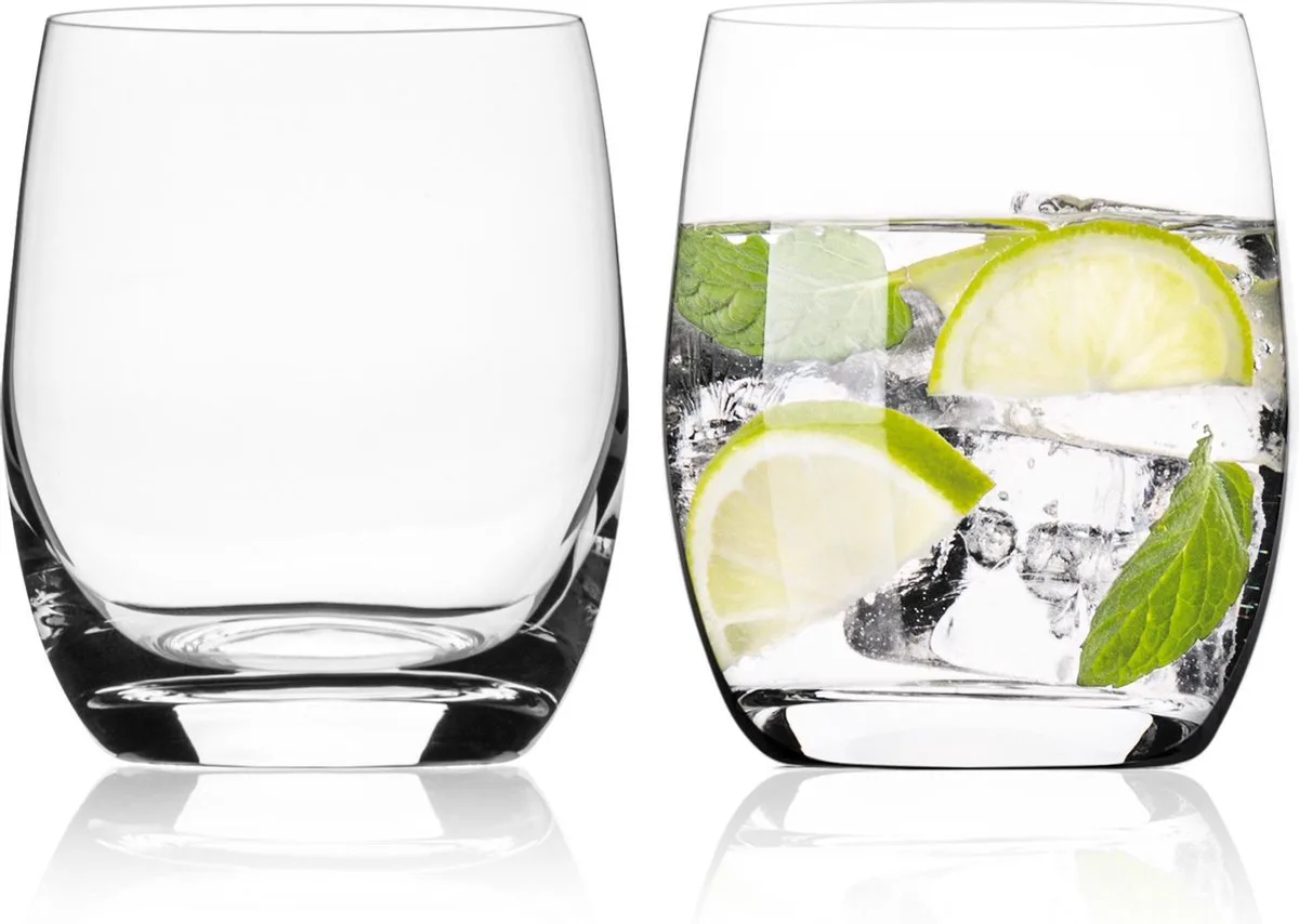 Waterglazen Set - Tumbler Glazen - Drinkglazen - Set van 2 stuks - 30 cl - Kristalglas - Vaatwasserbestendig de Vacu Vin en Transparent – photo produit
