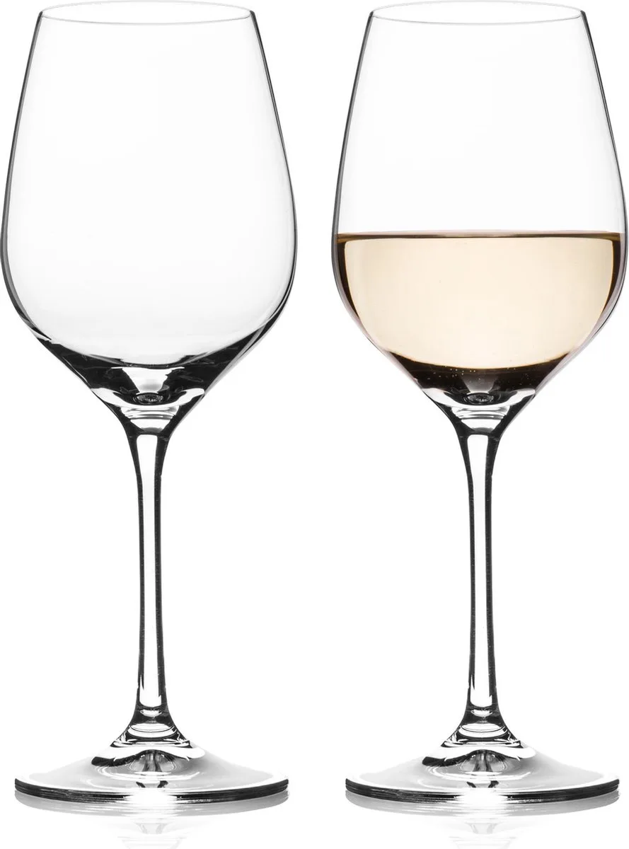 Wijnglazen Witte Wijn - Set van 2 stuks - 40 cl - Kristalglas van Vacu Vin in Transparant – productfoto