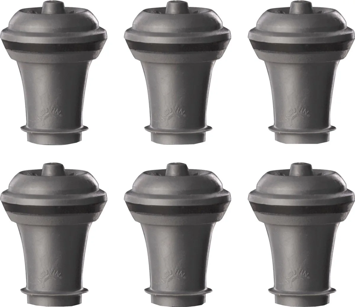 Wijnstoppers Set van 6 – Reserve Afsluitdoppen voor Wine Saver – Herbruikbaar de Vacu Vin en Gris – photo produit