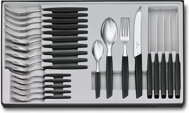Bestekset Swiss Modern - 24-delig - RVS/PP - Doos by Victorinox in Black – product photo