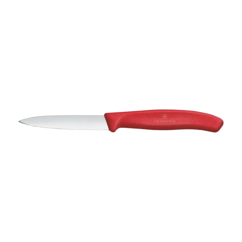 Classic Schweizer Gemüsemesser 8 cm Schälmesser mit spitzer Klinge, Rot by Victorinox – product photo