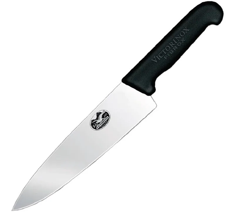 Fibrox Koksmes - Breed - 20 cm van Victorinox in Zwart – productfoto