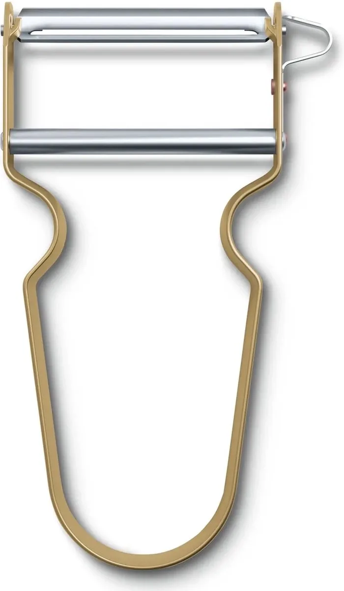 REX Peeler – Iconische Dunschiller – Ultra-Scherp – Ergonomisch – Aluminium de Victorinox en Cashew – photo produit