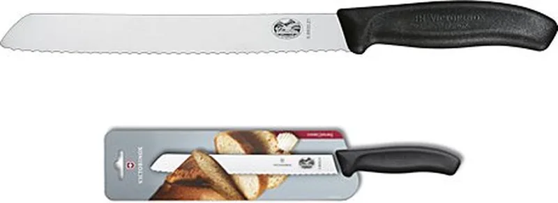 Swiss Classic Broodmes - 21cm - RVS/PP Kunststof de Victorinox en Noir – photo produit