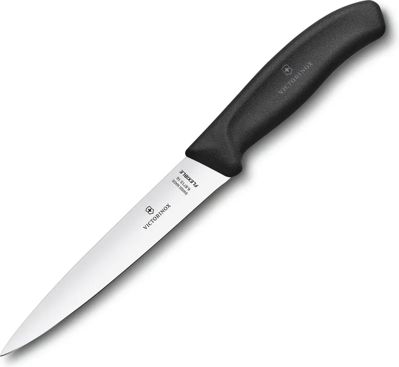 Swiss Classic fileermes - 16cm - RVS/fibrox by Victorinox in Black – product photo
