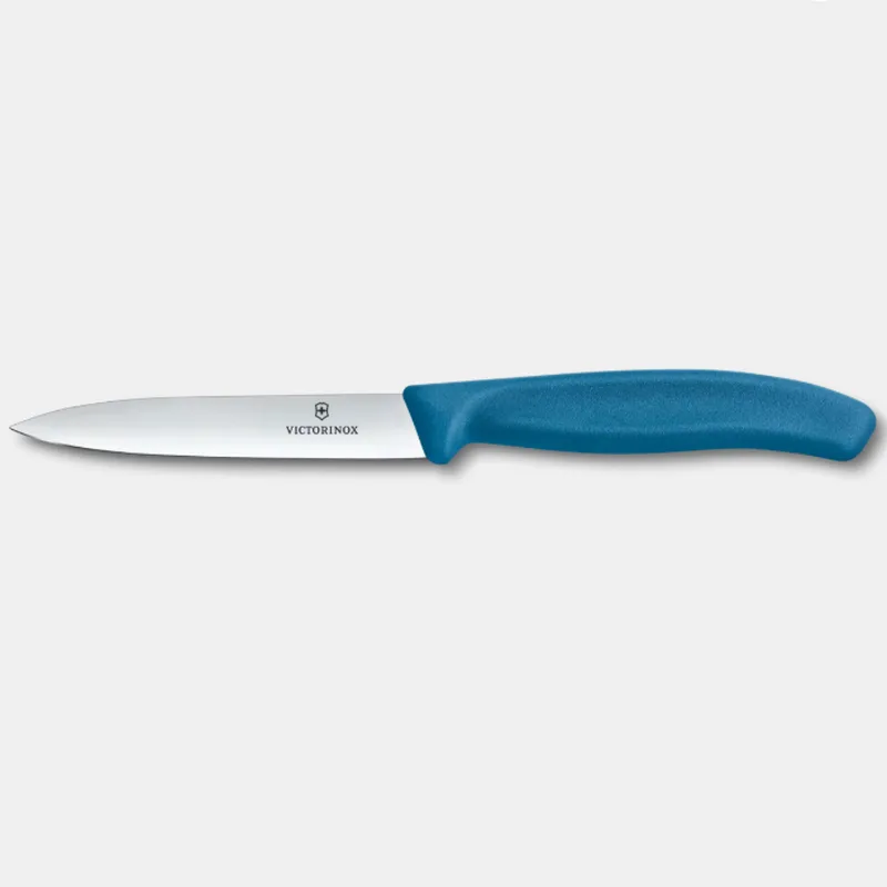 Swiss Classic, Gemüsemesser, 10 cm, gerade, Mittelspitz, blau van Victorinox – productfoto