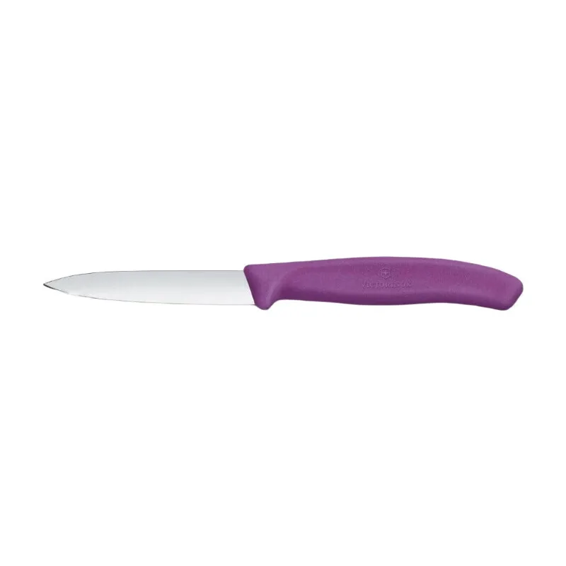 Swiss Classic Gemüsemesser, 8 cm, gerade, Mittelspitz, Violett by Victorinox – product photo