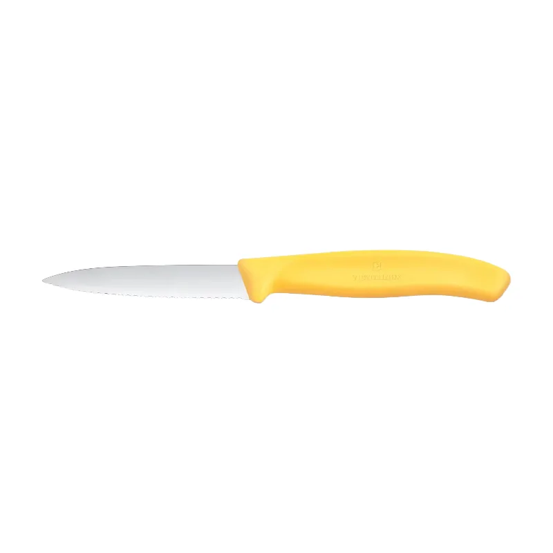 Swiss Classic Gemüsemesser 8 cm Wellenschliff gelb – Einzelstück – Für die Küche van Victorinox – productfoto