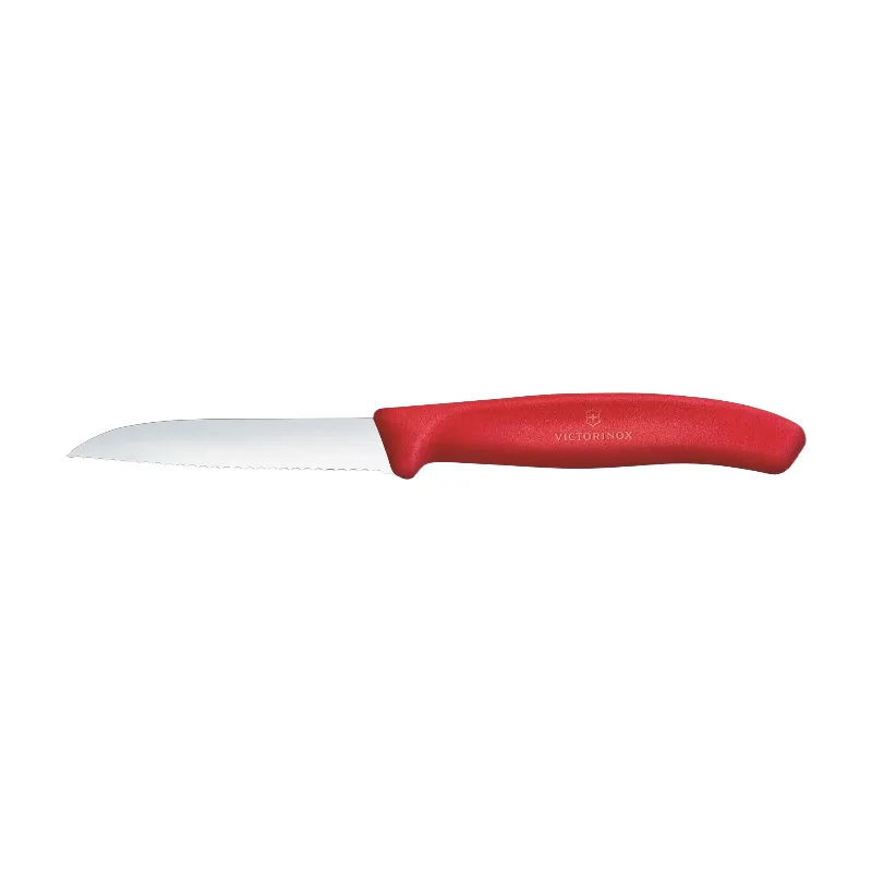 Swiss Classic Gemüsemesser, 8 cm, Wellenschliff, Rot by Victorinox – product photo