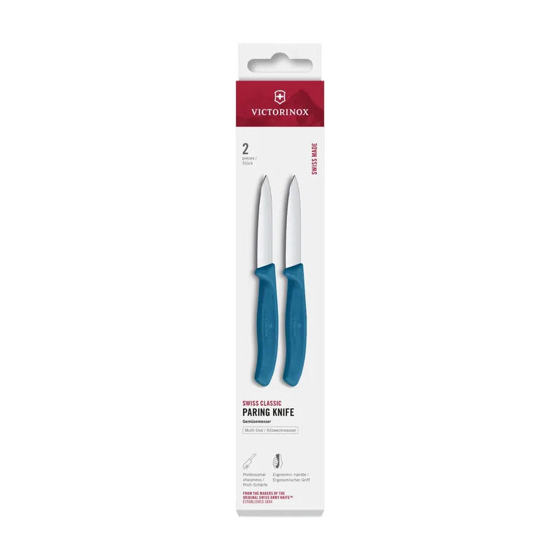Swiss Classic Gemüsemesser-Set, 2-teilig, blau by Victorinox – product photo