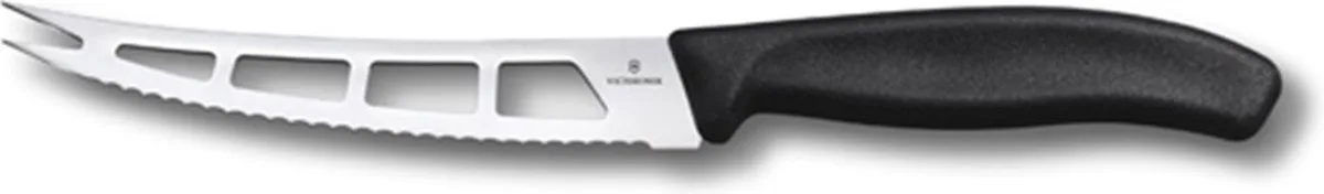 Swiss Classic kaasmes - 13cm - RVS van Victorinox in Zwart – productfoto