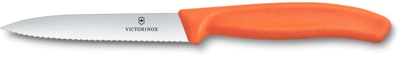 Swiss Classic schilmes 10 cm - gladde snede by Victorinox in Orange – product photo
