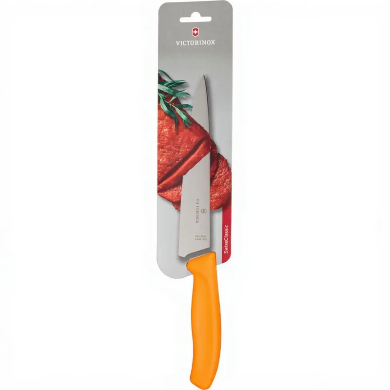 Swiss Classic Serie Kochmesser Tranchiermesser - 19 cm - Orange van Victorinox – productfoto