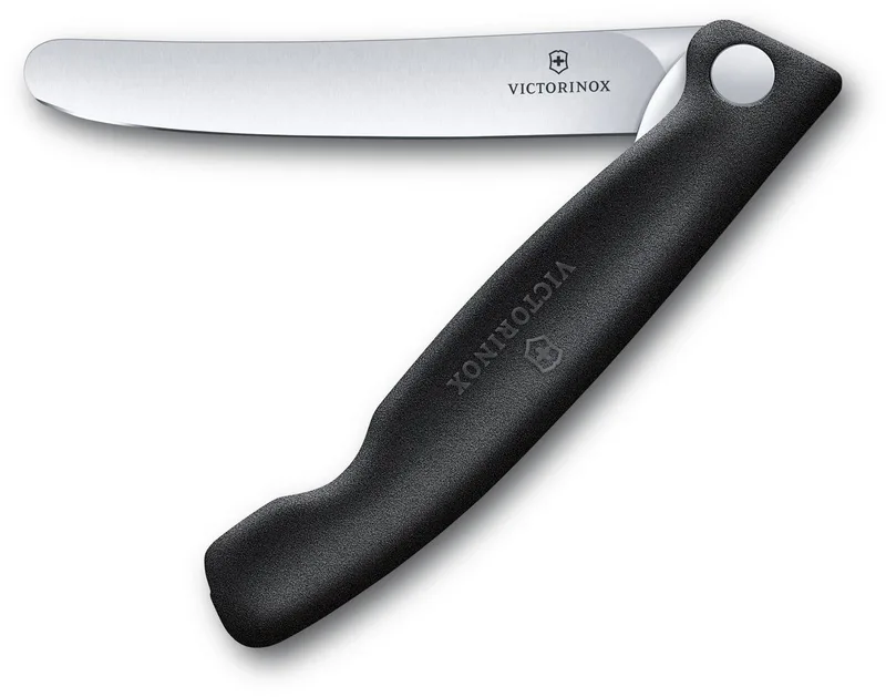 Swiss Classic tomatenmes inklapbaar - 11cm - Glad by Victorinox in Black – product photo