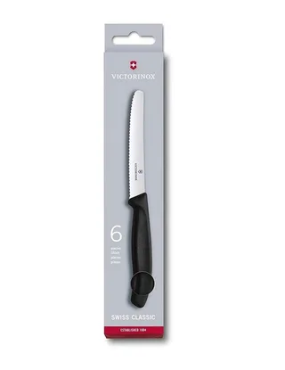 Tafelmes 6 stuks krom heft de Victorinox en Noir – photo produit 2 sur 2