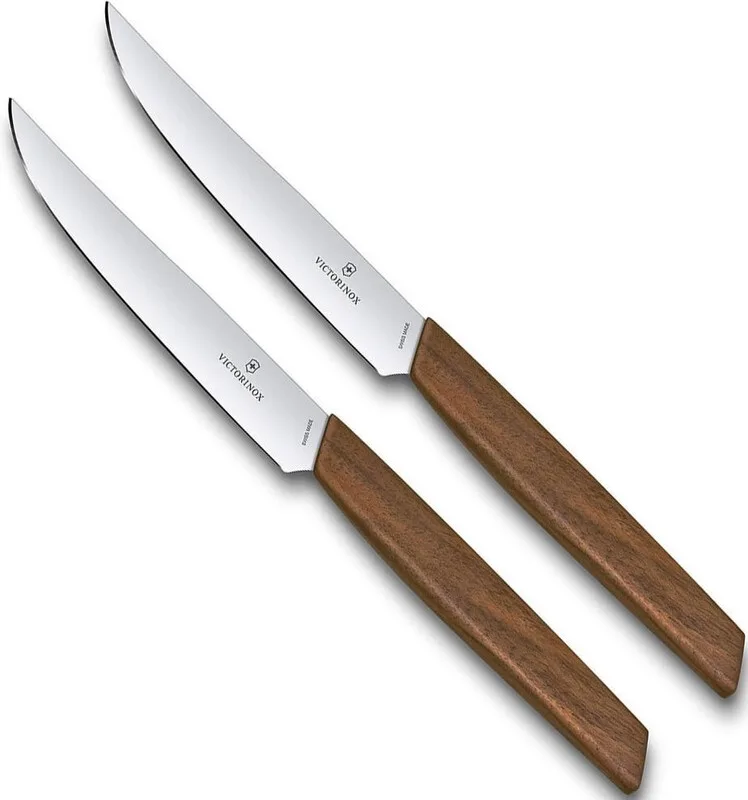 Zwitsers Modern Steakmessenset - Notenhout, 2 stuks by Victorinox – product photo
