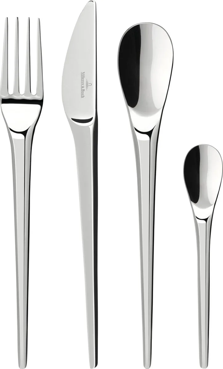 24-delige bestekset van roestvrij staal von Villeroy & Boch in Silber – Produktfoto