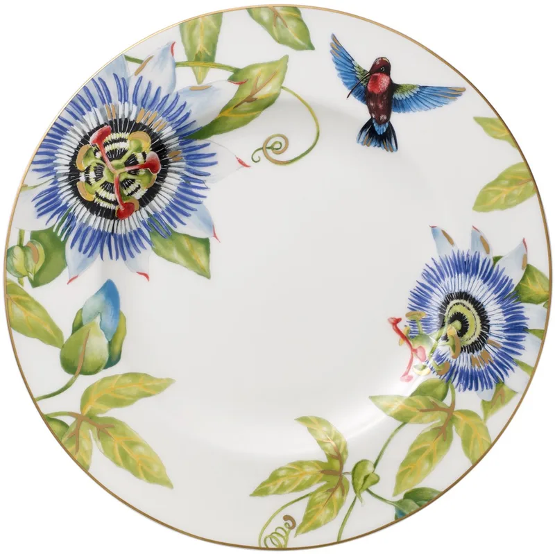 Amazonia Anmut - Dinerbord 27cm von Villeroy & Boch in Grün, Weiß, Gelb – Produktfoto