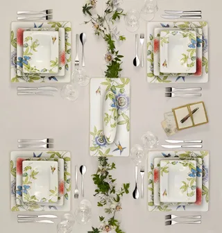 Amazonia - Ontbijtbord 23x23cm von Villeroy & Boch in Grün, Weiß, Gelb – Produktfoto 3 von 3