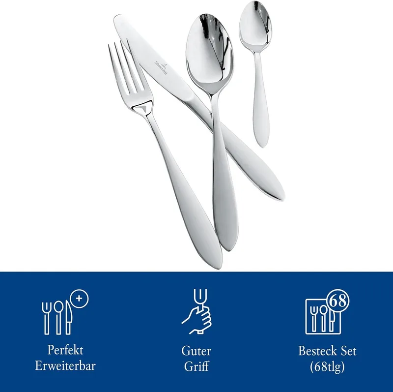 Arthur Bestekset - 68 delig - RVS by Villeroy & Boch in Silver – product photo 3 of 5