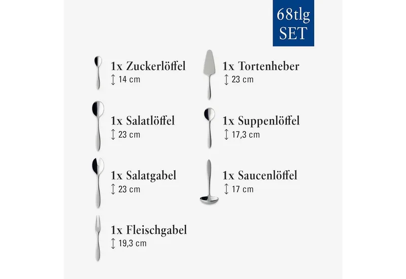 Arthur Bestekset - 68 delig - RVS by Villeroy & Boch in Silver – product photo 5 of 5