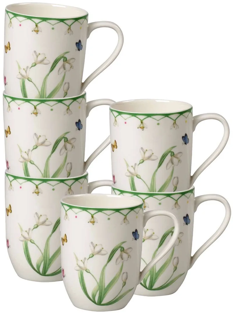 Becher mit Henkel Colourful Spring 340 ml Set van 6 de Villeroy & Boch en Gekleurd – photo produit
