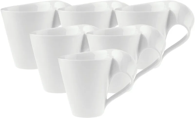 Becher mit Henkel NewWave 300 ml Set van 6 by Villeroy & Boch in Wit-gekleurd – product photo