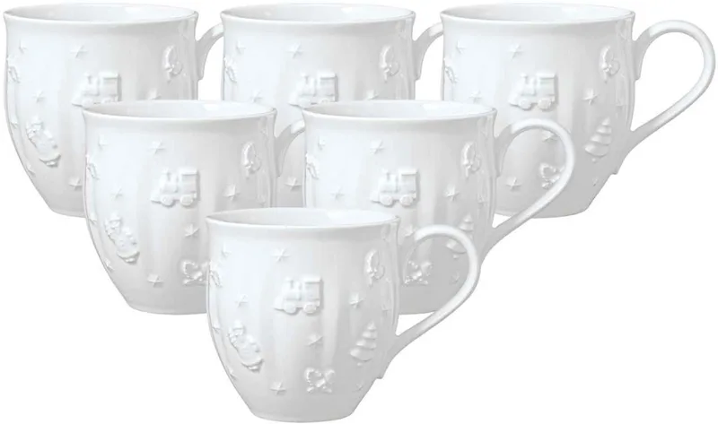Becher mit Henkel Toy's Delight Royal Classic 440 ml 6er Set by Villeroy & Boch in Wit-gekleurd – product photo