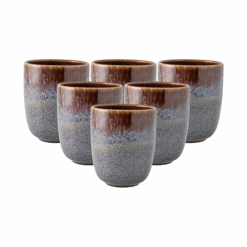 Becher ohne Henkel Lave 400 ml Set van 6 fra Villeroy & Boch i Beige – produktbillede
