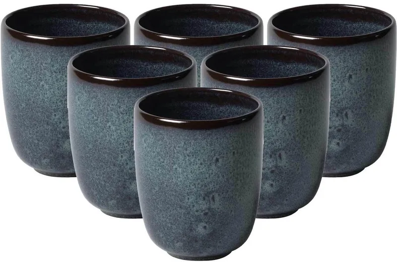 Becher ohne Henkel Lave 400 ml Set van 6 by Villeroy & Boch in Grey – product photo