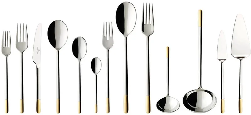 Bestekset Ella - 113-delig / 12 personen - Verguld von Villeroy & Boch in Silber – Produktfoto