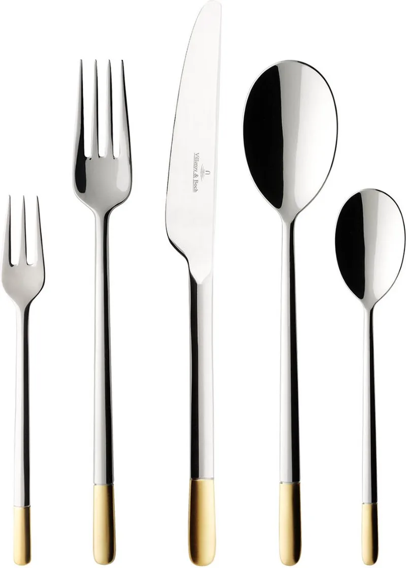 Bestekset Ella - 30 delig / 6 personen - Verguld de Villeroy & Boch en Argent – photo produit 1 sur 3