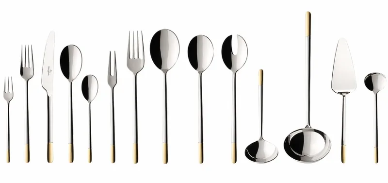Bestekset Ella - 70-delig / 12 personen - Verguld by Villeroy & Boch in Silver – product photo